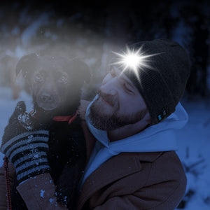 LED Rechargeable Knit Hat