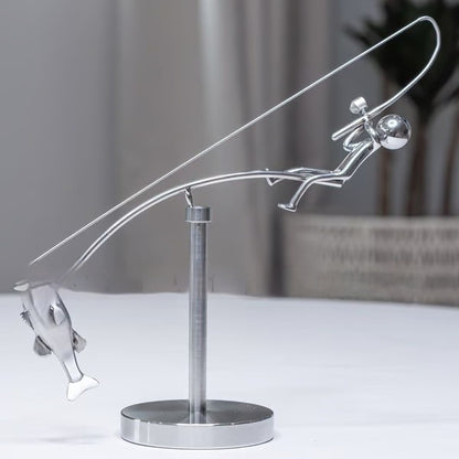 Fisherman Balancing Sculpture