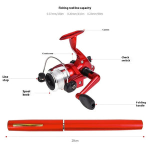 Fishing rod and reel set on a white background