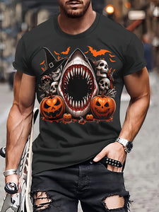 Shark & Pumpkin 3D Tee