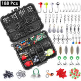 TackleMaster™ 188PCS Fishing Tackle Kit