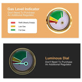 propane refill adapter with gauge