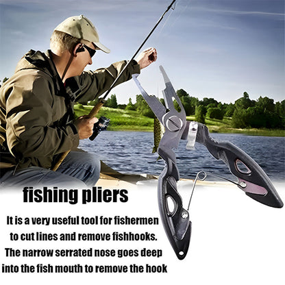 Compact and foldable fishing pliers for easy carrying on fishing trips