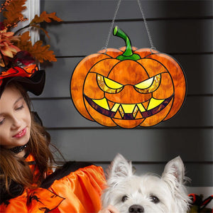 Z_Halloween Pumpkin Bat Ghost Acrylic Hang Decorations