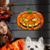 Z_Halloween Pumpkin Bat Ghost Acrylic Hang Decorations