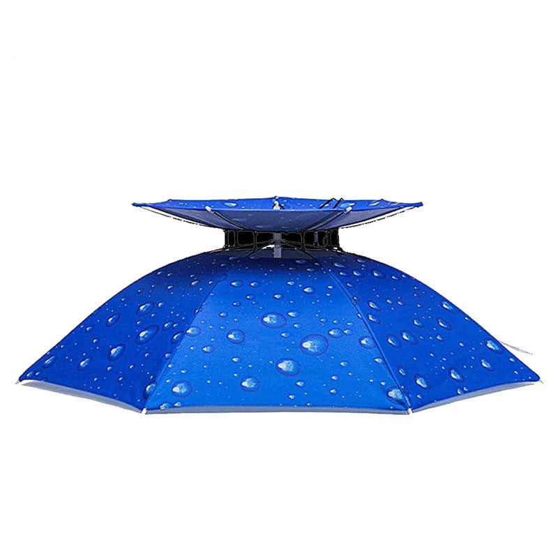 Double Layer Folding Compact Umbrella Hat