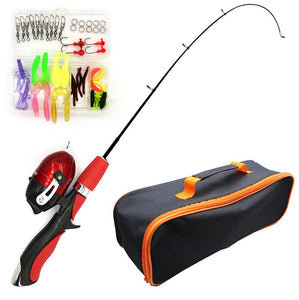 Set Gun Handle Telescopic Lure Rod Fishing