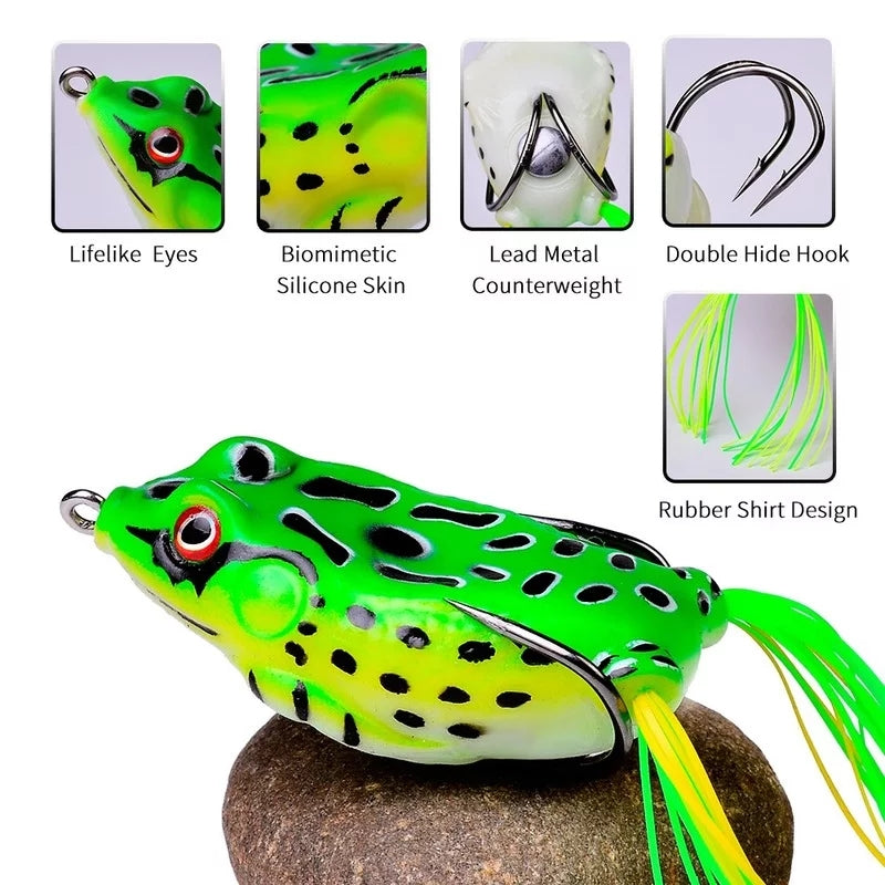 d Plastic frog for fishing