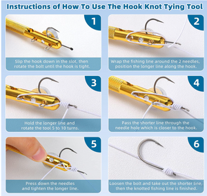 a Fishing Line Knotter Hook Needle