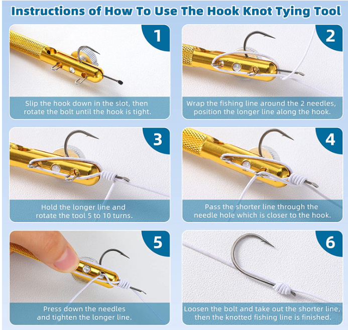 a Fishing Line Knotter Hook Needle