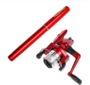 Telescopic Drum Pen Rod – Compact Fishing Power in Your Pocket!