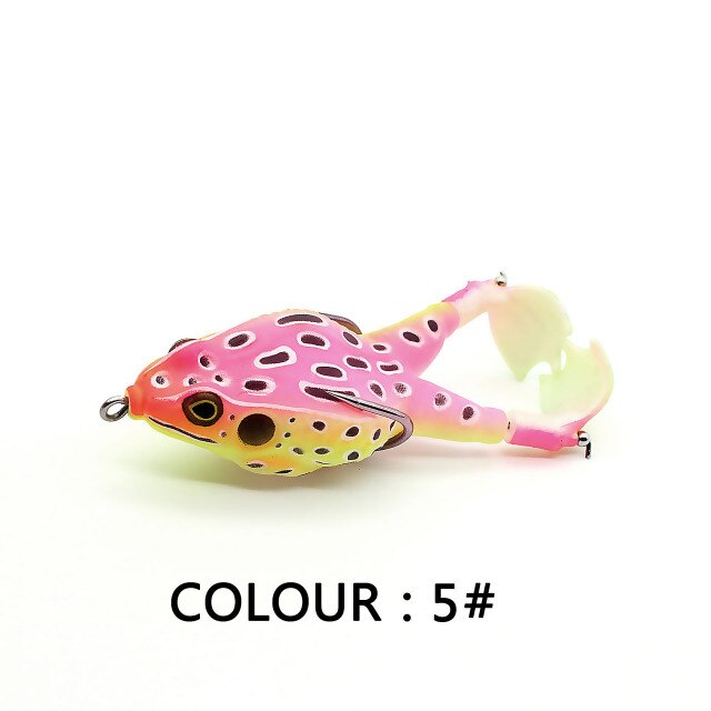 a DOUBLE PROPELLER FROG SOFT BAIT