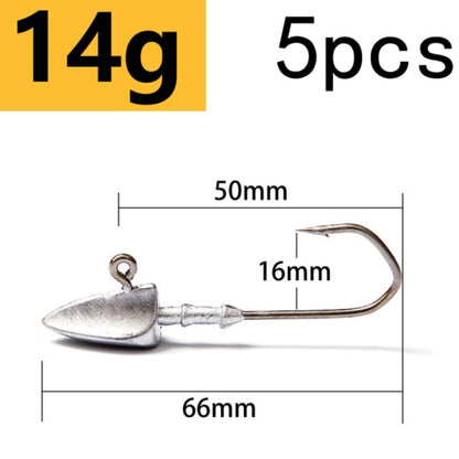 Lead Head Jig Hooks for Soft Lures