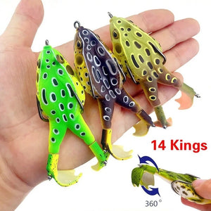 a DOUBLE PROPELLER FROG SOFT BAIT